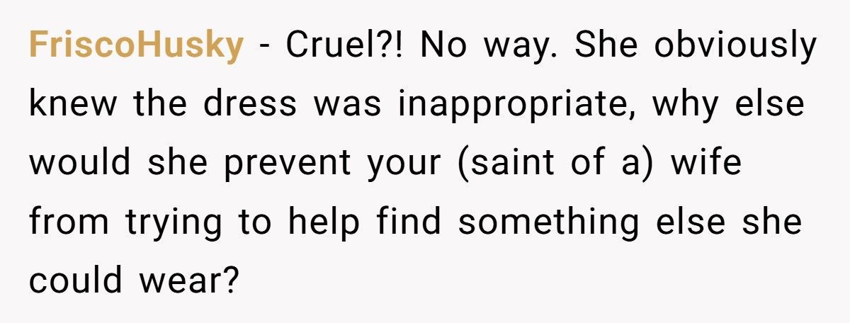 Man Outsmarts Mom Who Tried To Wear A White Dress To His Sister's Wedding