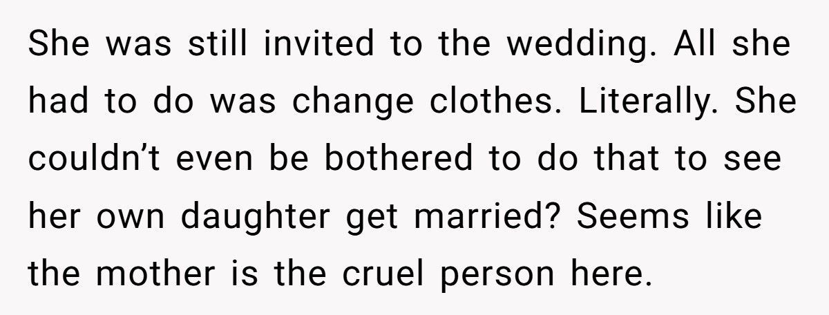 Man Outsmarts Mom Who Tried To Wear A White Dress To His Sister's Wedding