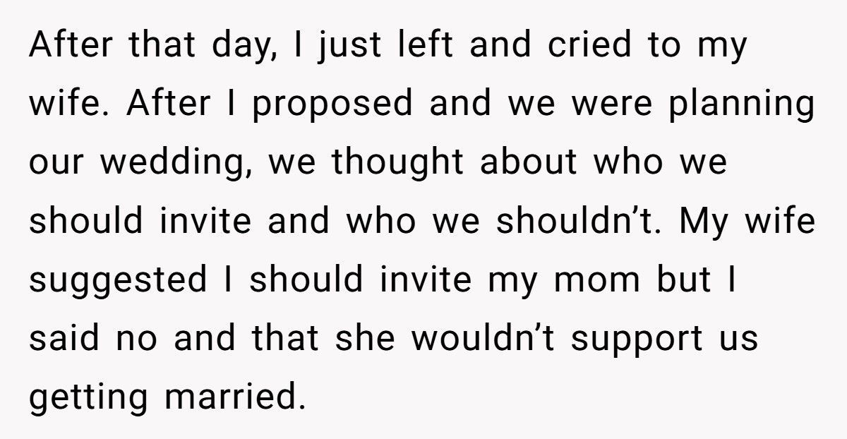 Trans Groom Kicks Mom Out After She Calls His Wedding “Disgusting”