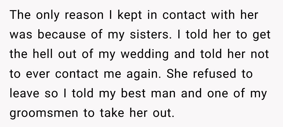 Trans Groom Kicks Mom Out After She Calls His Wedding “Disgusting”