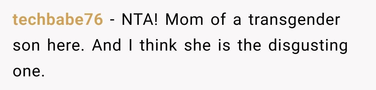 Trans Groom Kicks Mom Out After She Calls His Wedding “Disgusting”