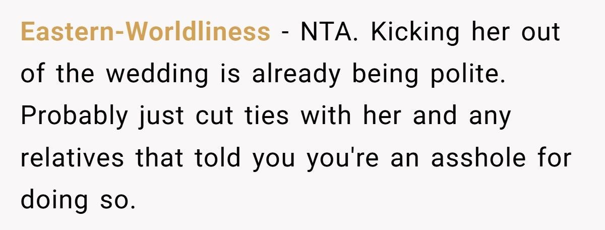 Trans Groom Kicks Mom Out After She Calls His Wedding “Disgusting”