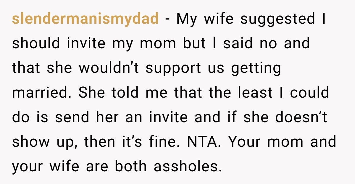 Trans Groom Kicks Mom Out After She Calls His Wedding “Disgusting”