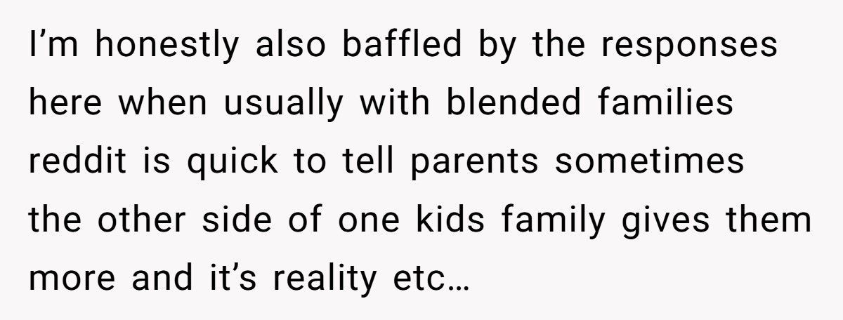Widowed Mom Accused Of Playing Favorites After Canceling Family Tradition