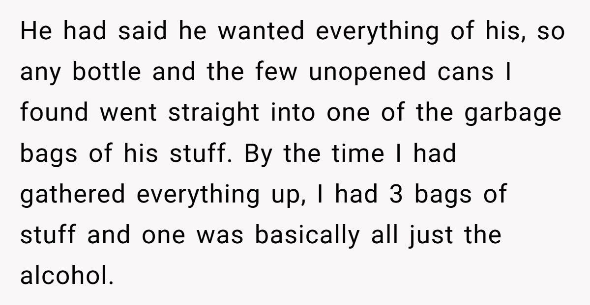 Ex Demanded All His Stuff Back, So She Made Sure He Got Everything