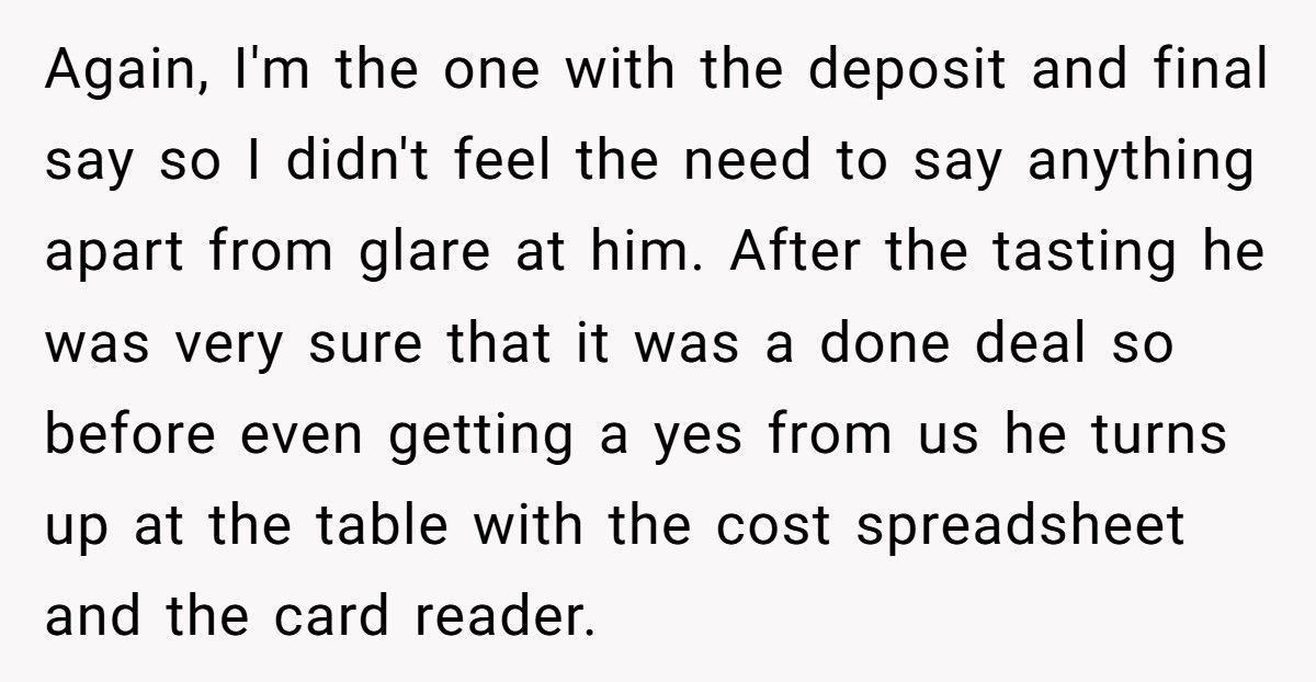 Woman Silently Shuts Down Restaurant Owner’s Sexist Jokes And Costs Him $9K Deal