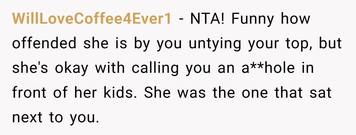 Mom Brings Kids To Empty Pool, Sits Beside Woman, Then Freaks When She Unties Bikini Top Mom Brings Kids To Empty Pool, Sits Beside Woman, Then Freaks When She Unties Bikini Top