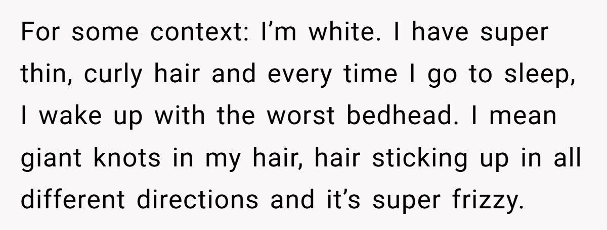 Woman Wears Bonnet To Bed, Dad’s Girlfriend Explodes And Calls Her "Racist"