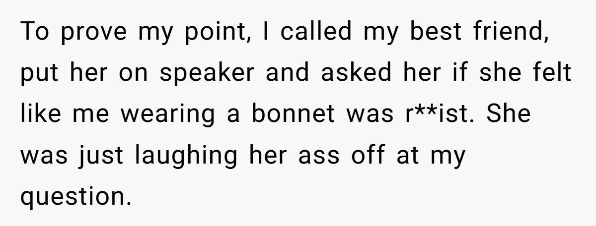 Woman Wears Bonnet To Bed, Dad’s Girlfriend Explodes And Calls Her "Racist"