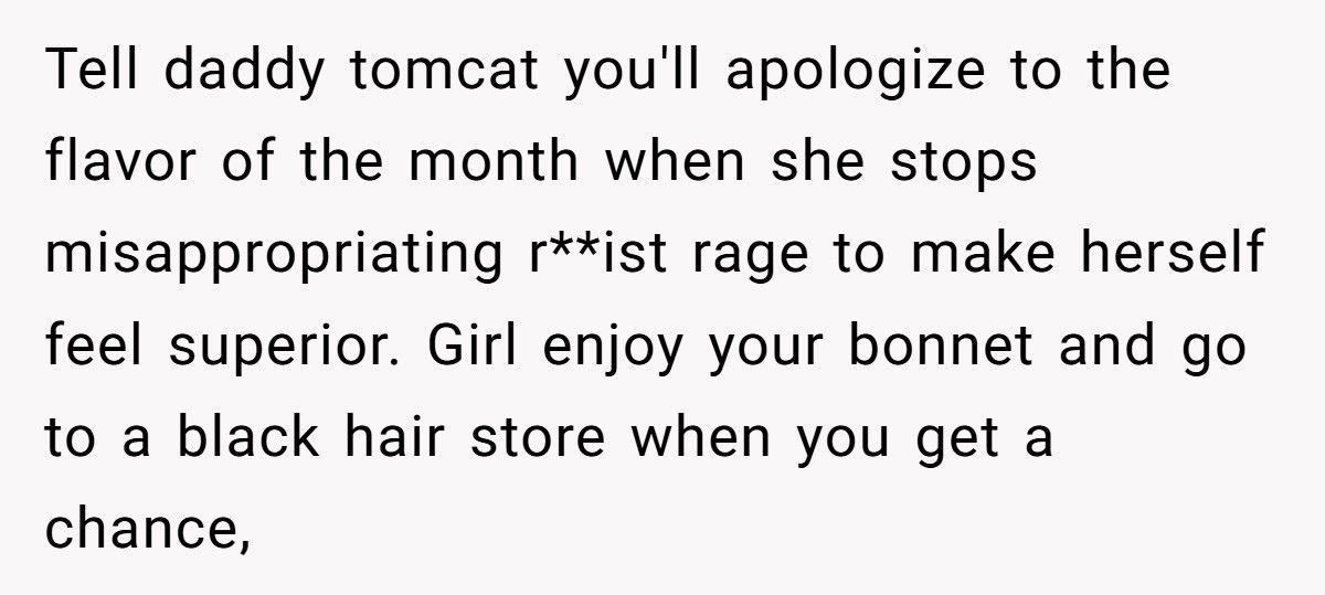 Woman Wears Bonnet To Bed, Dad’s Girlfriend Explodes And Calls Her "Racist"