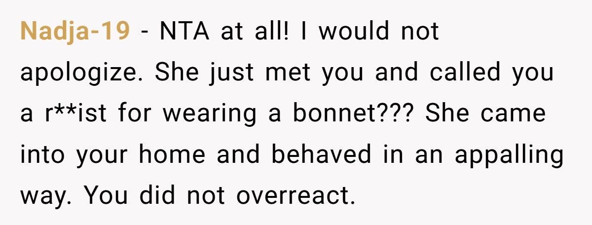 Woman Wears Bonnet To Bed, Dad’s Girlfriend Explodes And Calls Her "Racist"