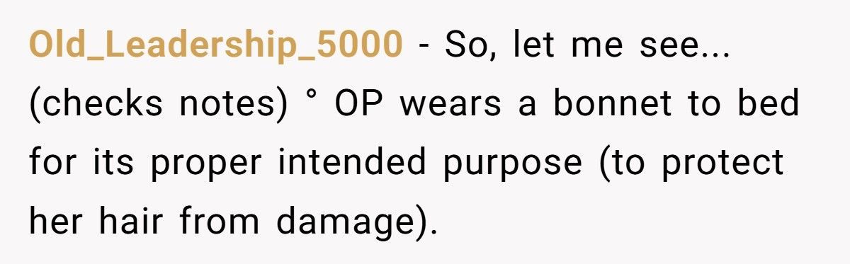 Woman Wears Bonnet To Bed, Dad’s Girlfriend Explodes And Calls Her "Racist"