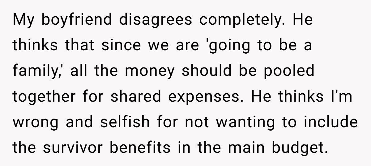 Mom’s Fiancé Wants To Use Her Son’s Survivor Benefits For Rent, She Pushes Back Mom’s Fiancé Wants To Use Her Son’s Survivor Benefits For Rent, She Pushes Back