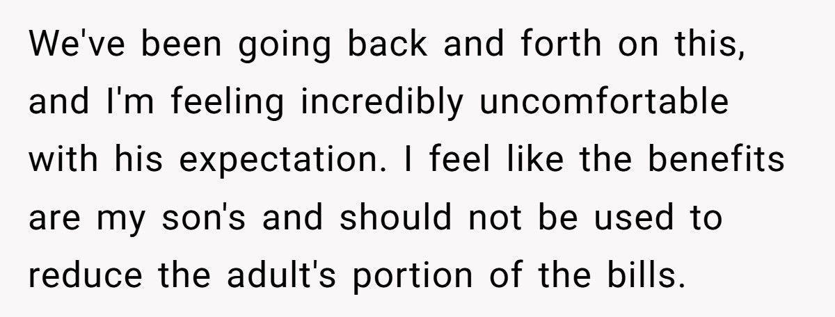 Mom’s Fiancé Wants To Use Her Son’s Survivor Benefits For Rent, She Pushes Back Mom’s Fiancé Wants To Use Her Son’s Survivor Benefits For Rent, She Pushes Back