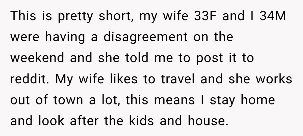 Husband Asks Wife For Simple Travel Texts, She Calls Him Controlling