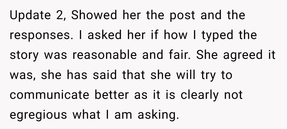 Husband Asks Wife For Simple Travel Texts, She Calls Him Controlling