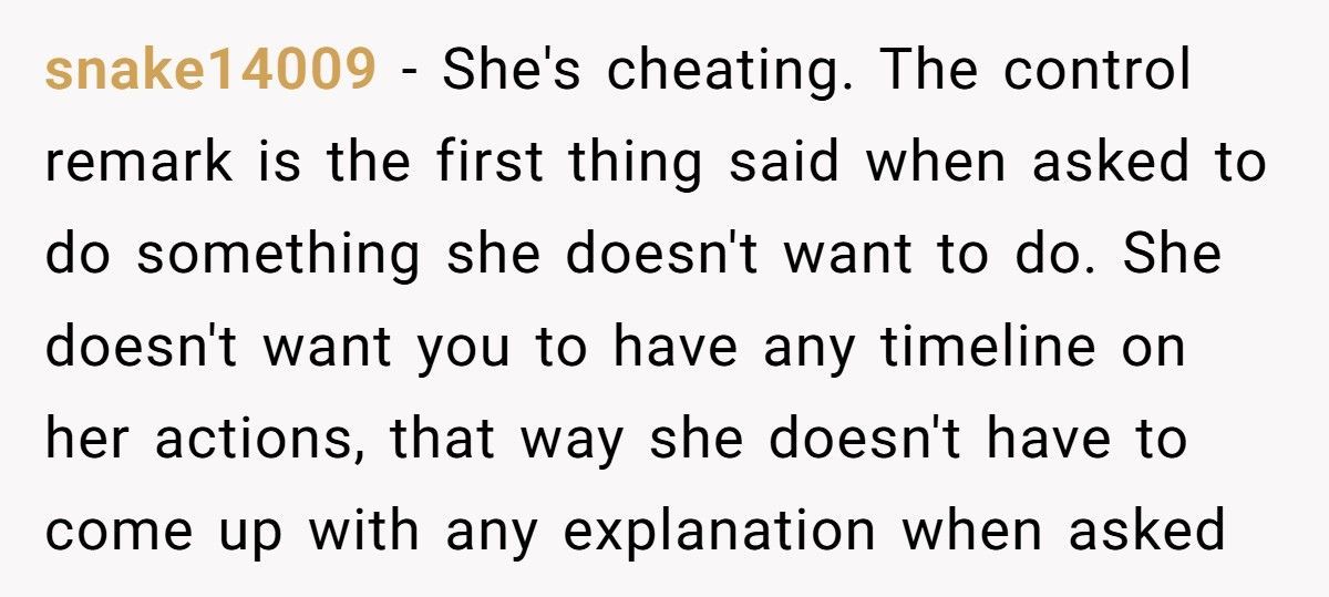 Husband Asks Wife For Simple Travel Texts, She Calls Him Controlling