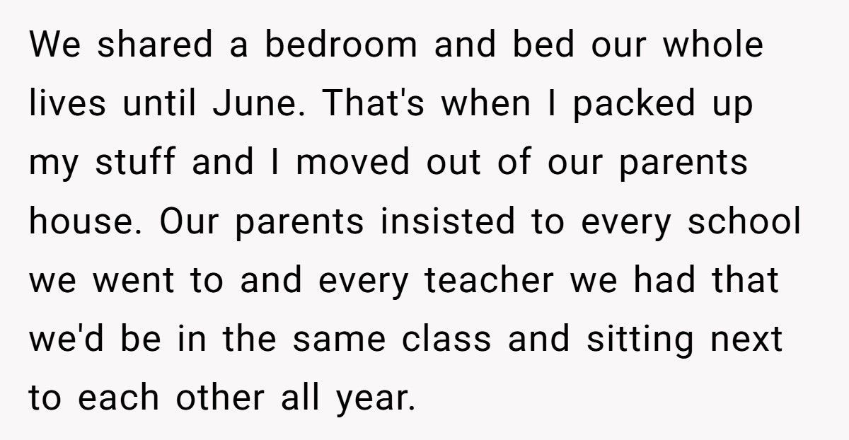 Parents Forced Twins To Share A Bed Until 18, Now One Pulls Away From Her Identical Twin Sister