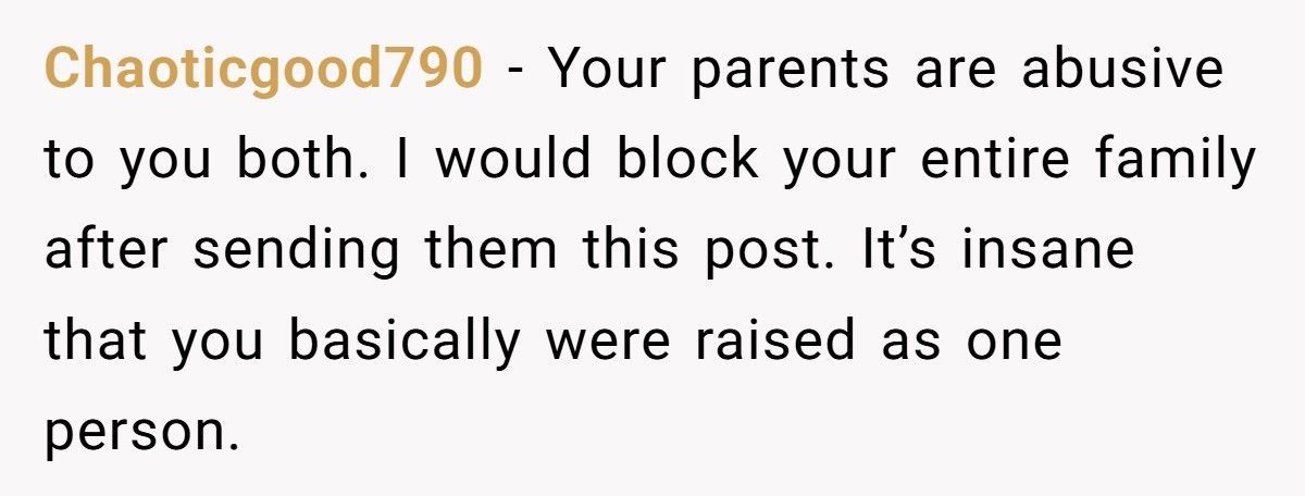 Parents Forced Twins To Share A Bed Until 18, Now One Pulls Away From Her Identical Twin Sister