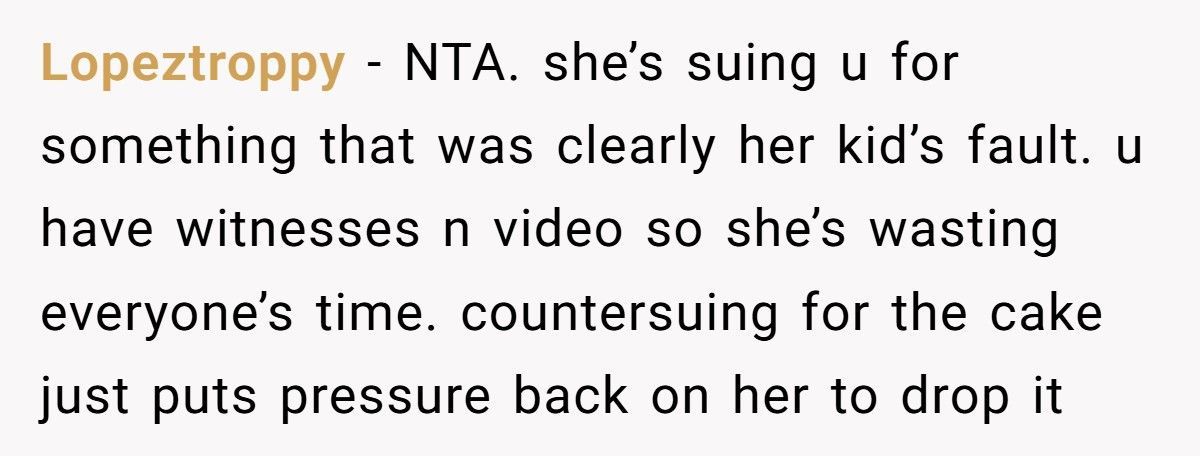Woman Sues Man For $3,000 After Her Daughter Ruins His Cake