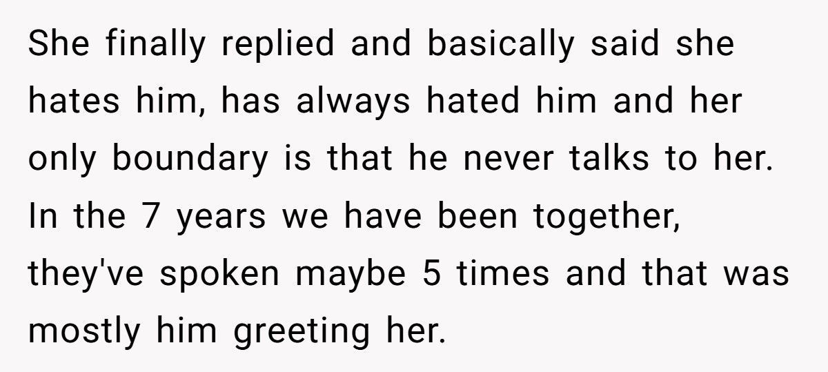 Woman Tells Sister Brother-In-Law Is A Stranger And Demands Him Never Speak To Her