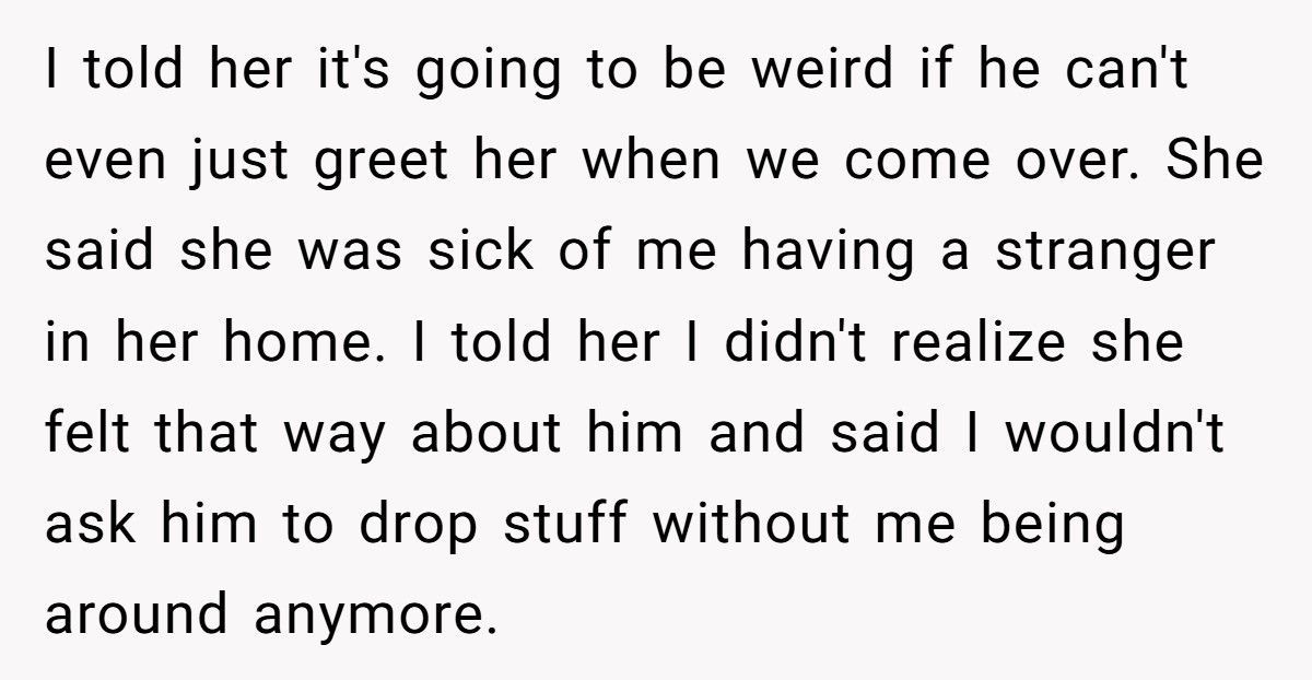 Woman Tells Sister Brother-In-Law Is A Stranger And Demands Him Never Speak To Her