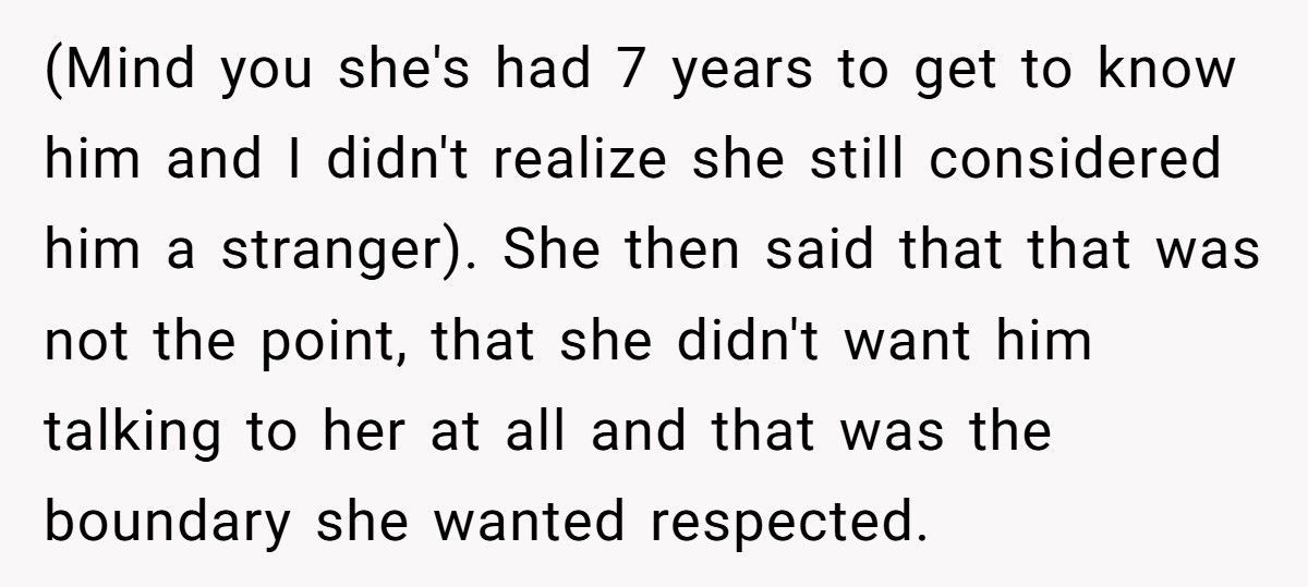 Woman Tells Sister Brother-In-Law Is A Stranger And Demands Him Never Speak To Her