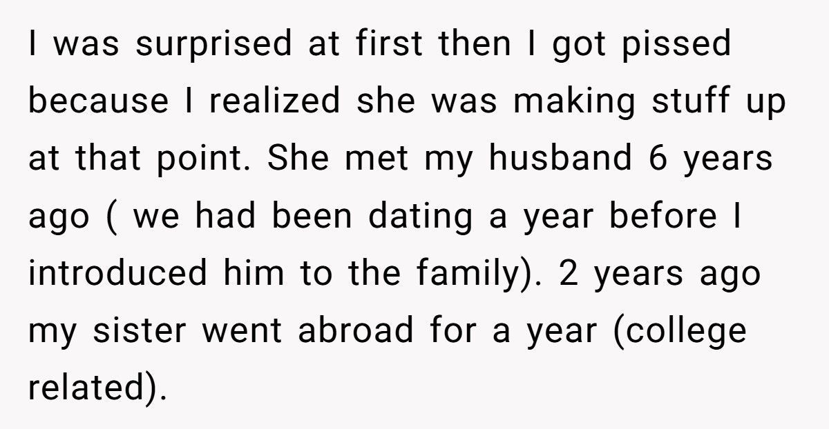 Woman Tells Sister Brother-In-Law Is A Stranger And Demands Him Never Speak To Her