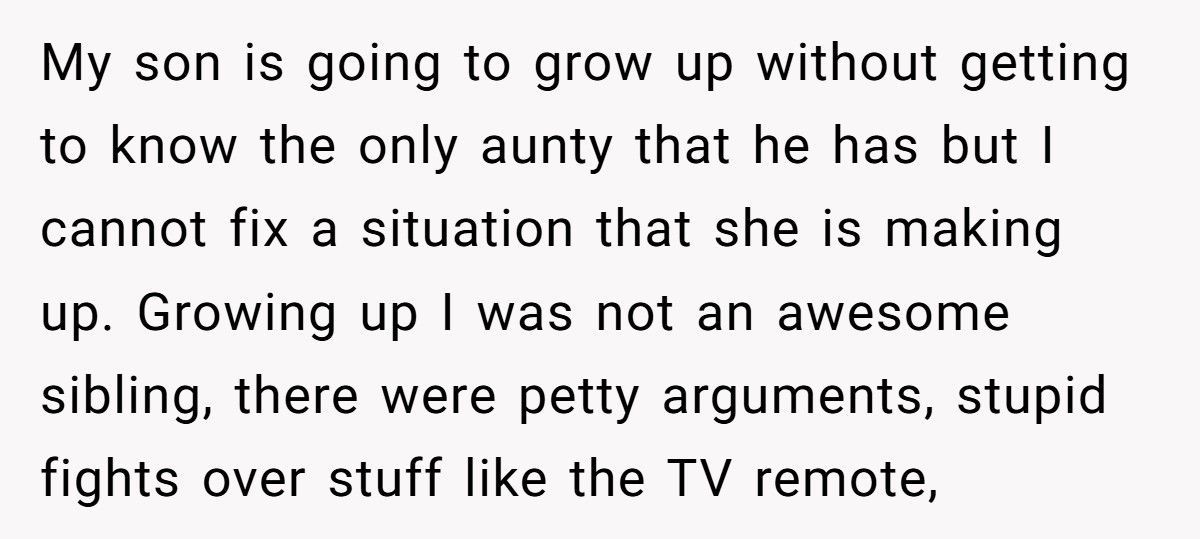 Woman Tells Sister Brother-In-Law Is A Stranger And Demands Him Never Speak To Her