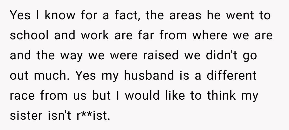 Woman Tells Sister Brother-In-Law Is A Stranger And Demands Him Never Speak To Her