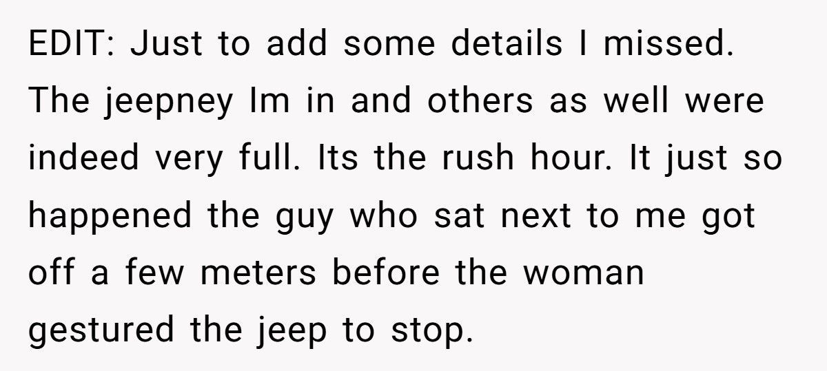 Large Stranger Demands More Space On Crowded Jeepney, Cries When He Says They Don’t Fit