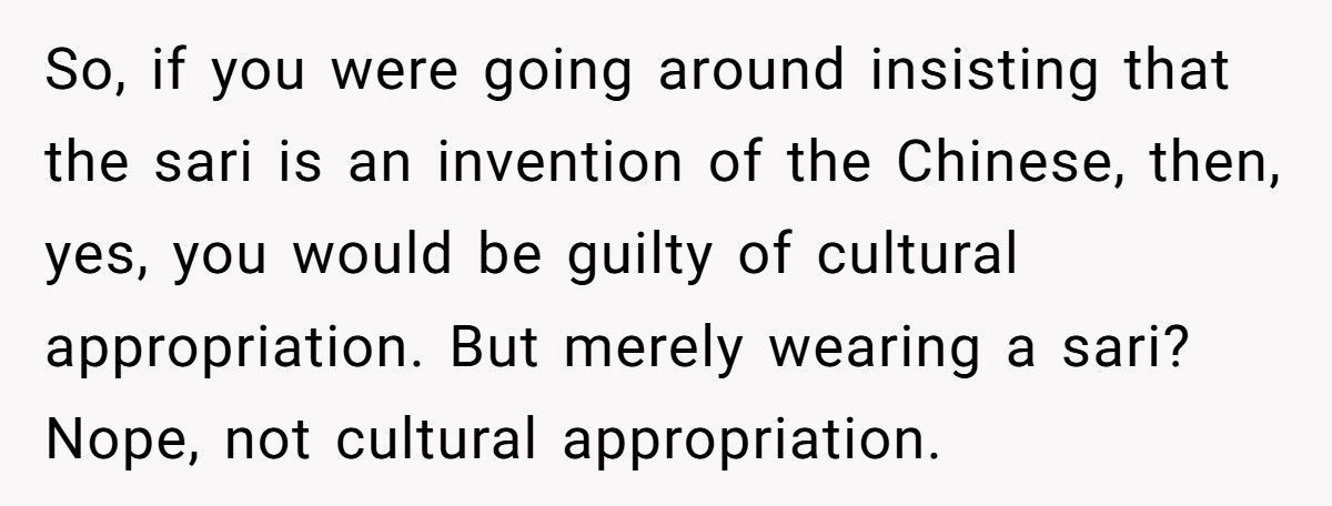 Chinese Student Wears Sari For Culture Day, White Woman Cries “Appropriation”