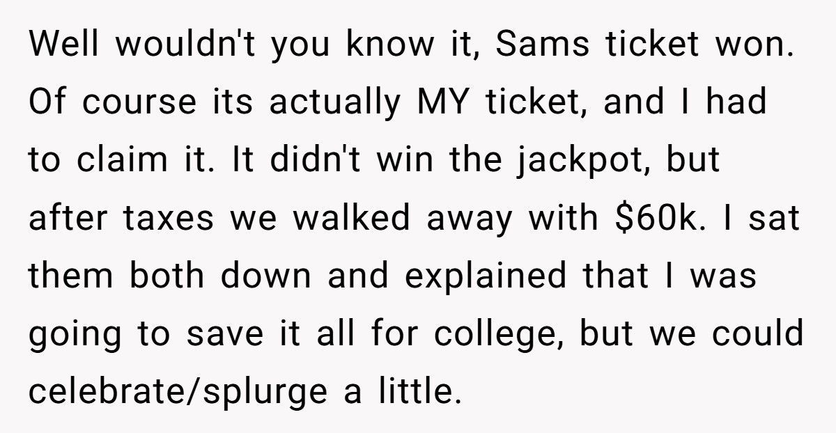 Teen Wins Lottery Ticket, But Dad Invests The Money And Keeps The Profits For Himself