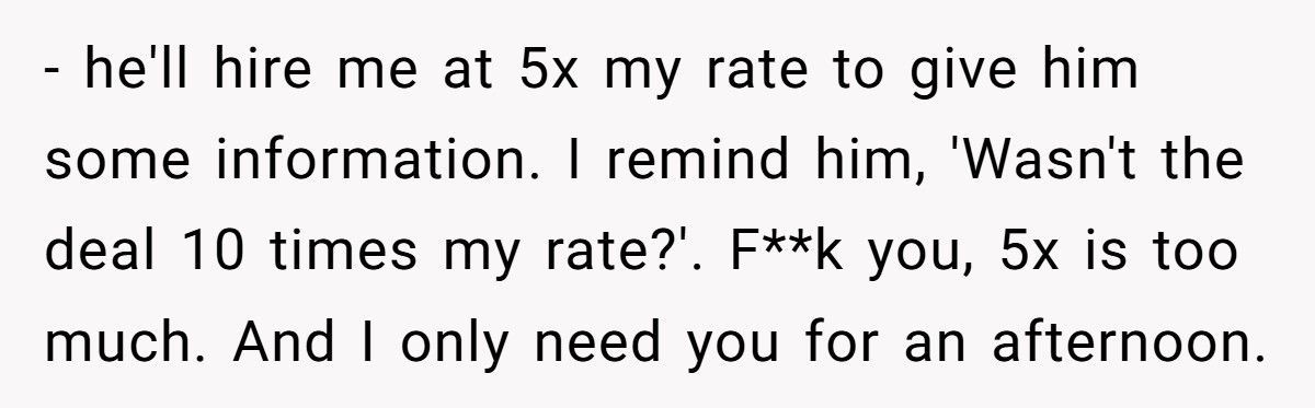 Boss Fires “Lazy” Employee, Then Begs Him To Save The Company