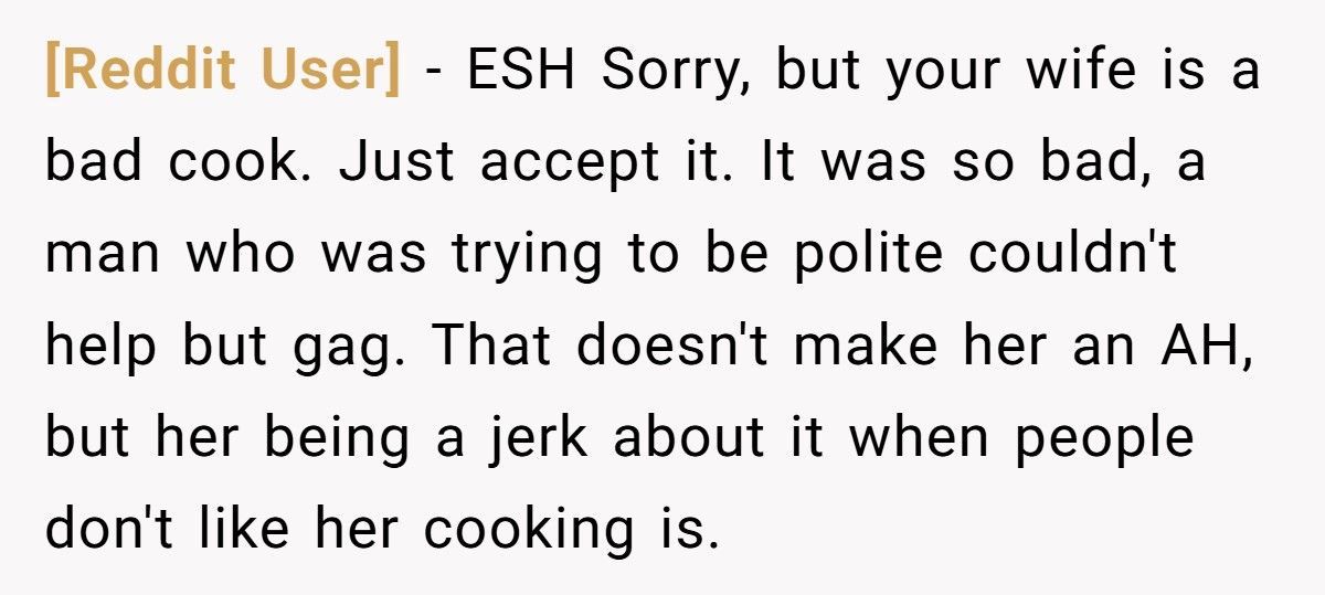 Man Kicks Mom Out After Her Partner Calls His Wife’s Cooking 'Dog Food With Sugar'