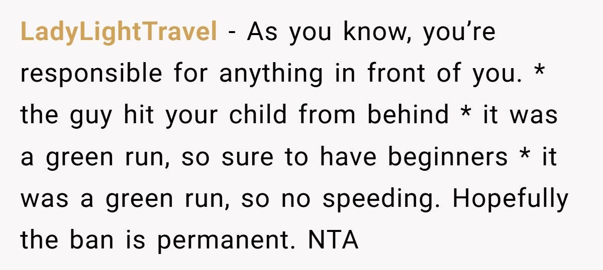 Dad Calls Ski Patrol After Reckless Skier Slams Into His 11-Year-Old