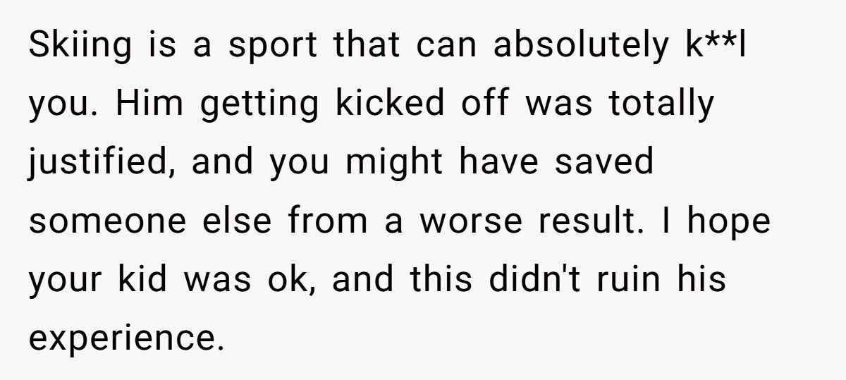 Dad Calls Ski Patrol After Reckless Skier Slams Into His 11-Year-Old