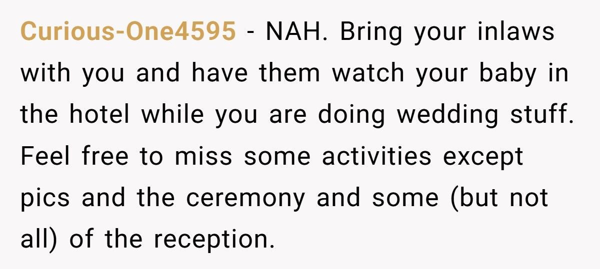 Brother Wants Child-Free Wedding, Best Man Demands Exception For His Newborn