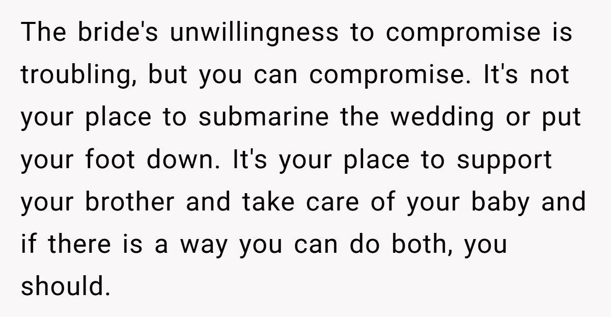 Brother Wants Child-Free Wedding, Best Man Demands Exception For His Newborn