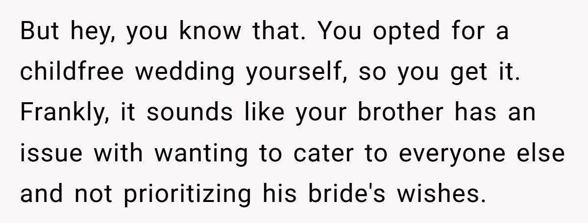 Brother Wants Child-Free Wedding, Best Man Demands Exception For His Newborn