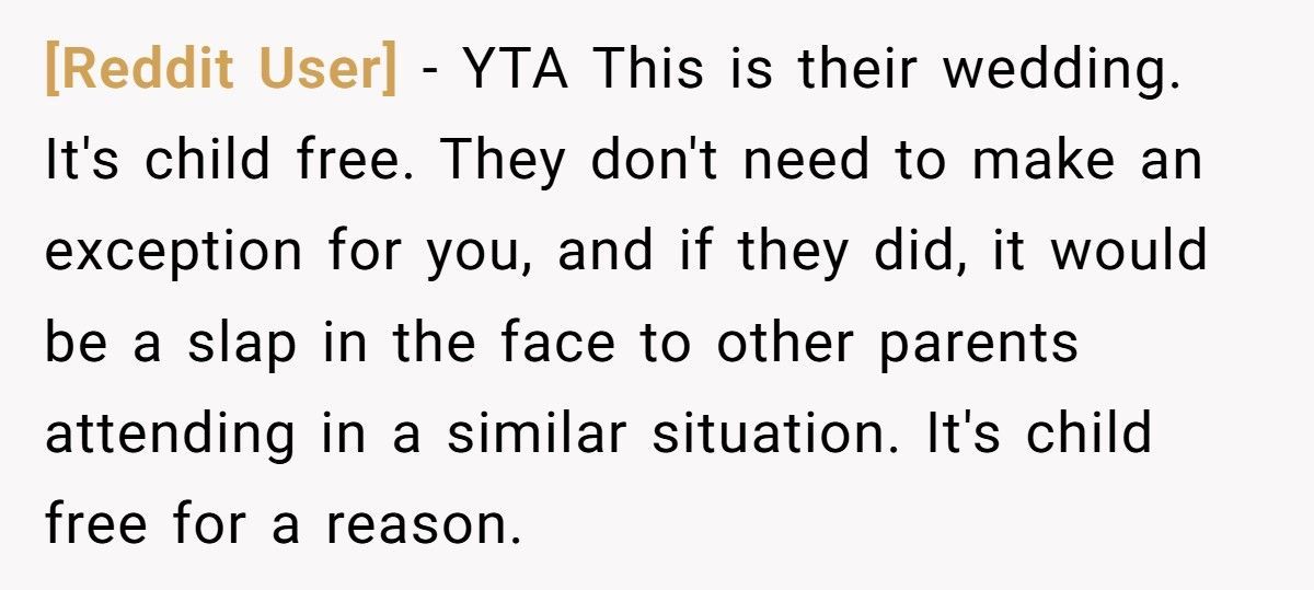 Brother Wants Child-Free Wedding, Best Man Demands Exception For His Newborn