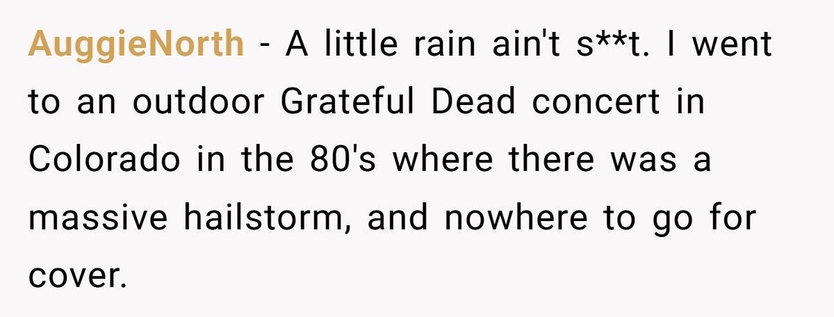 Tall Guy Gets Petty Revenge On Woman Who Opens Umbrella At Concert And Blocks Dozens Of Viewers Tall Guy Gets Petty Revenge On Woman Who Opens Umbrella At Concert And Blocks Dozens Of Viewers