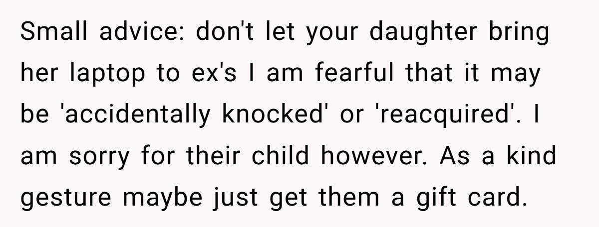 Woman Buys Daughter Gaming Laptop, Ex Says She Must Also Buy For His Other Child
