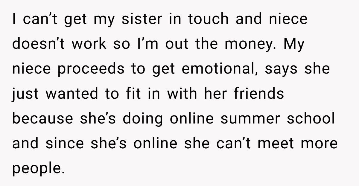 Aunt Refuses To Help Teen Niece After She Robs Her