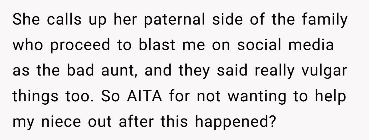 Aunt Refuses To Help Teen Niece After She Robs Her