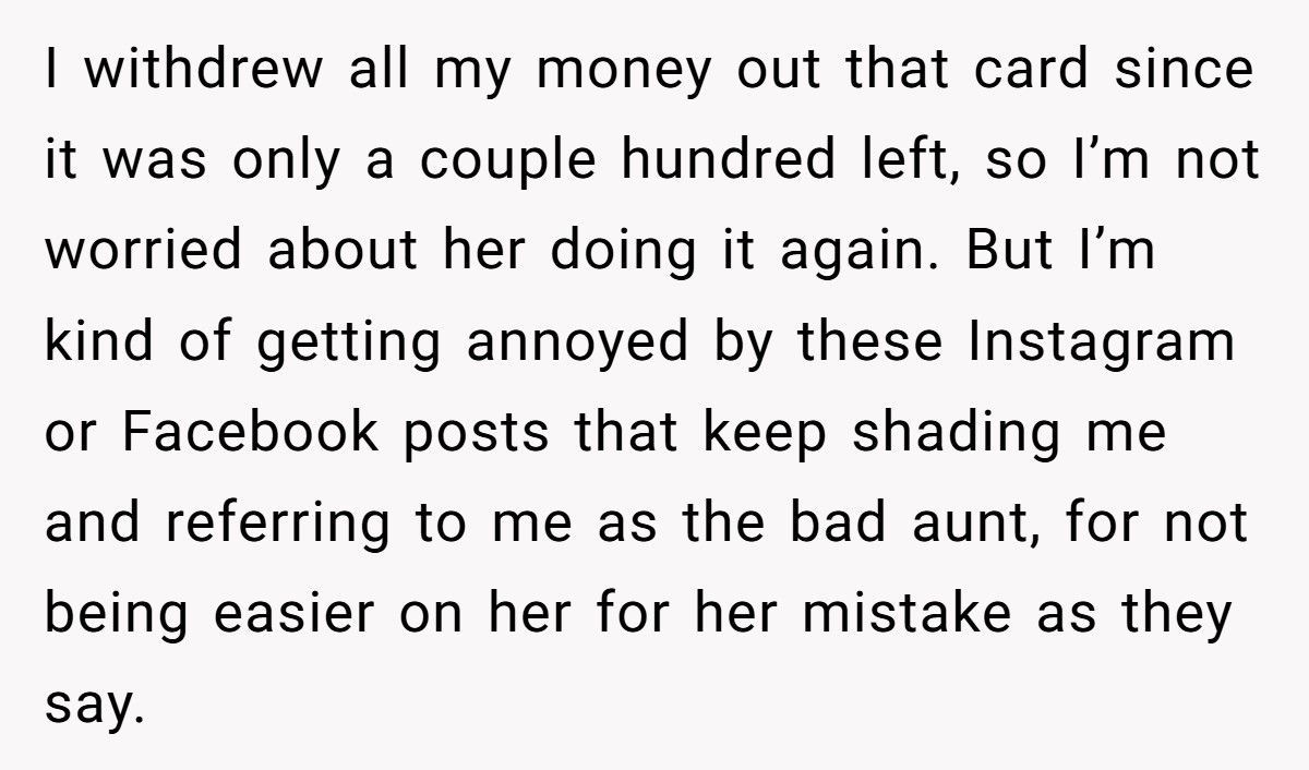 Aunt Refuses To Help Teen Niece After She Robs Her