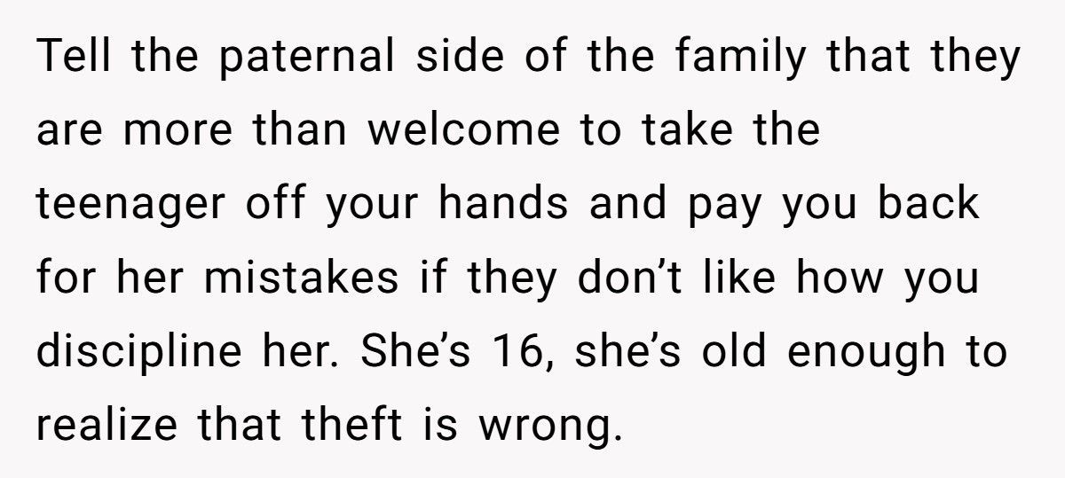 Aunt Refuses To Help Teen Niece After She Robs Her