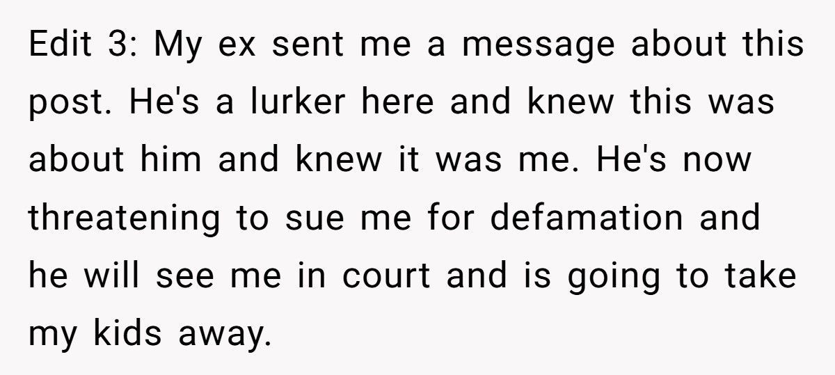 Abusive Ex Demands Unsupervised Visits After Anger Management Therapy Graduation, Mom Says No Abusive Ex Demands Unsupervised Visits After Anger Management Therapy Graduation, Mom Says No
