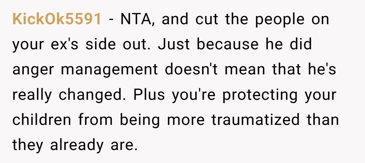 Abusive Ex Demands Unsupervised Visits After Anger Management Therapy Graduation, Mom Says No Abusive Ex Demands Unsupervised Visits After Anger Management Therapy Graduation, Mom Says No