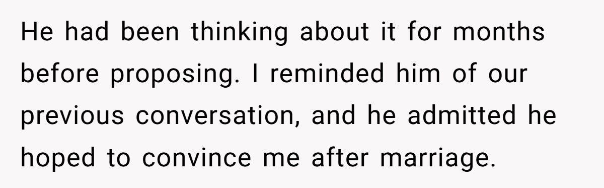 Woman Considers Canceling Wedding After Fiancé Pretends They’ll Have Kids To Please His Family